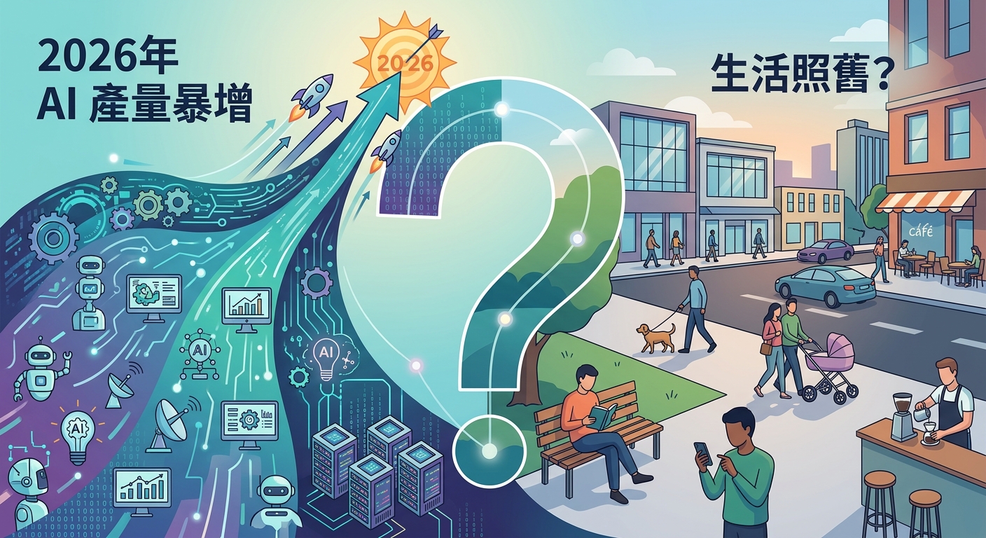 2026 年 AI 產量暴增，生活照舊？