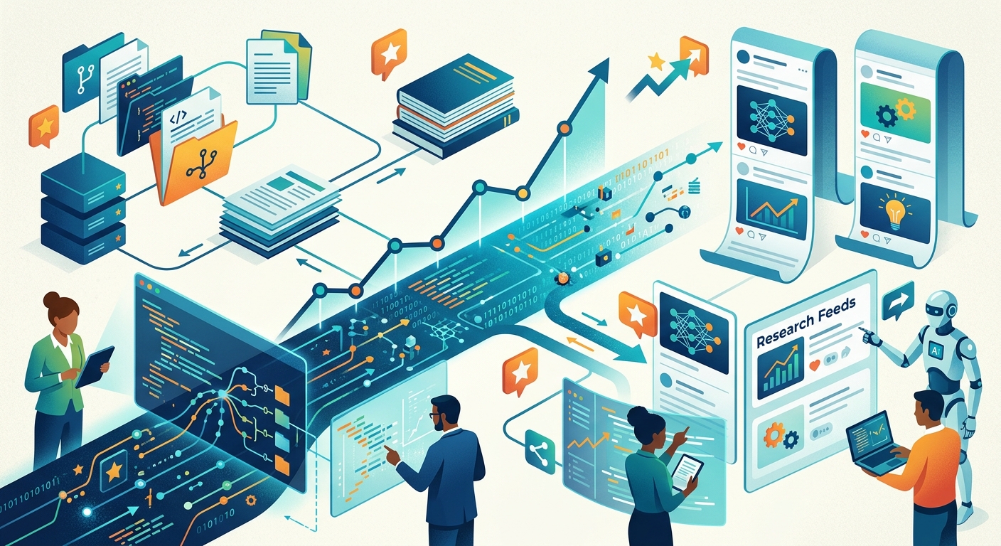 AI Trending Tracks Repos and Research Feeds