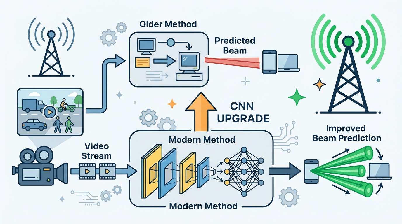 Vision-Aided Beam Prediction Gets a CNN Upgrade