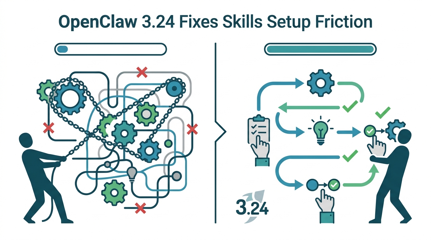 OpenClaw 3.24 Fixes Skills Setup Friction