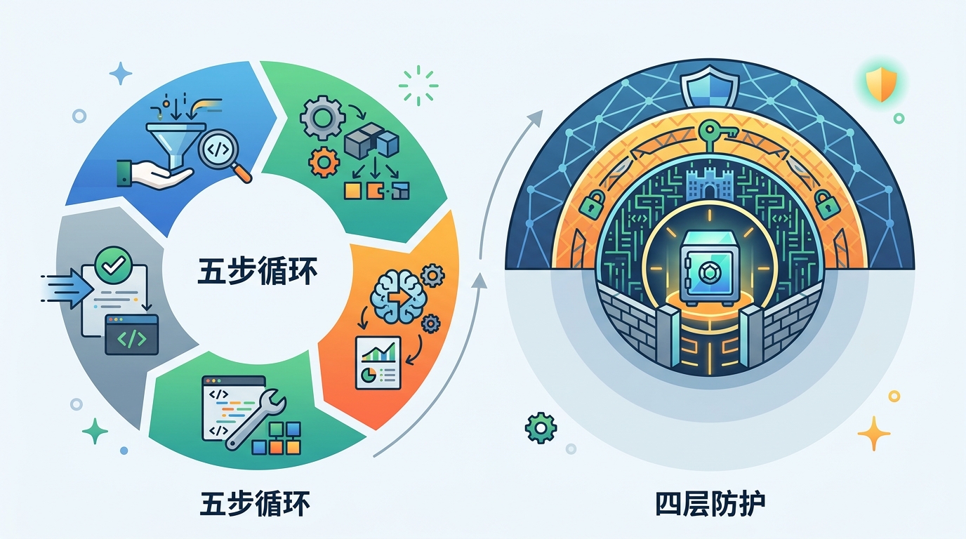 Claude Code 源码拆解：五步循环与四层防护