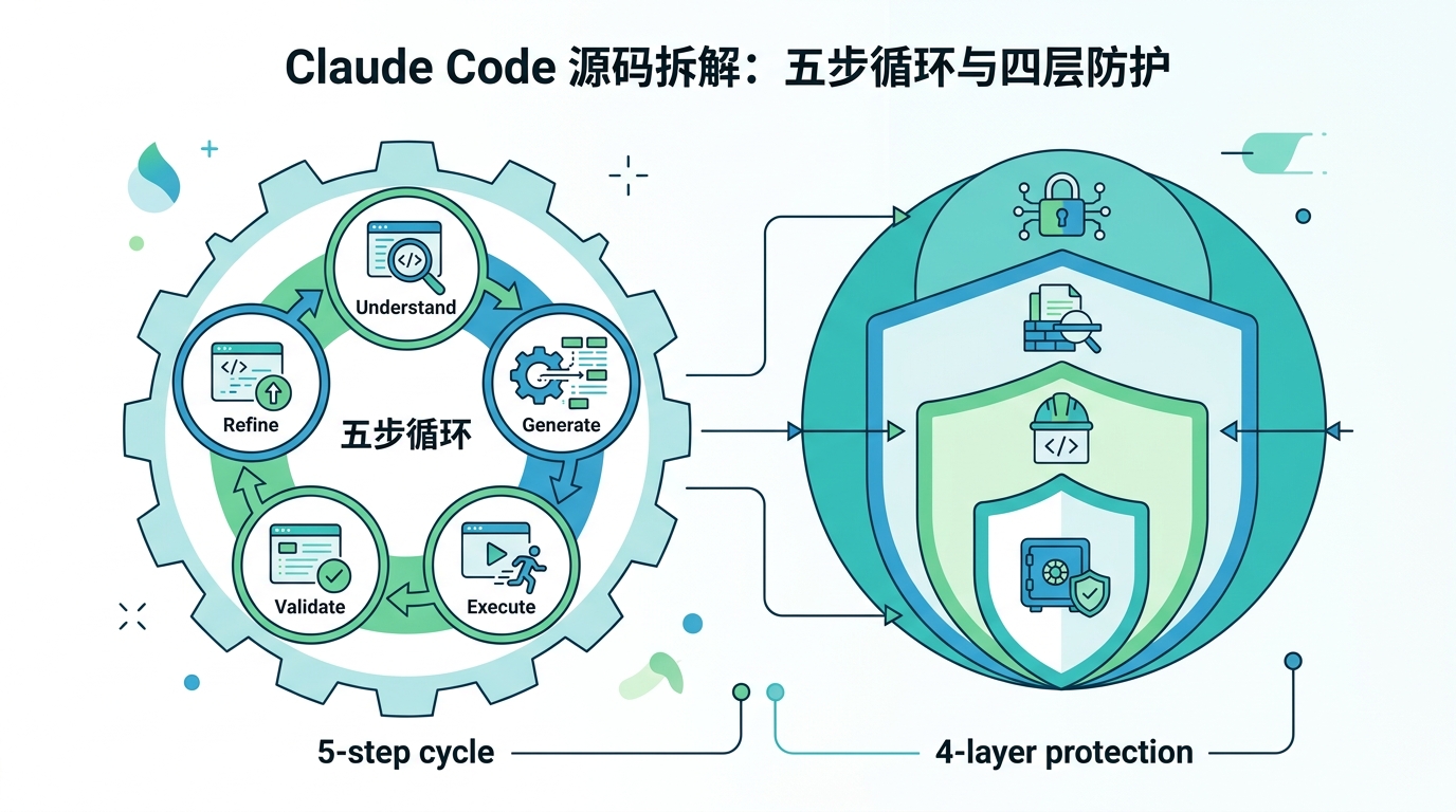 Claude Code 源码拆解：五步循环与四层防护