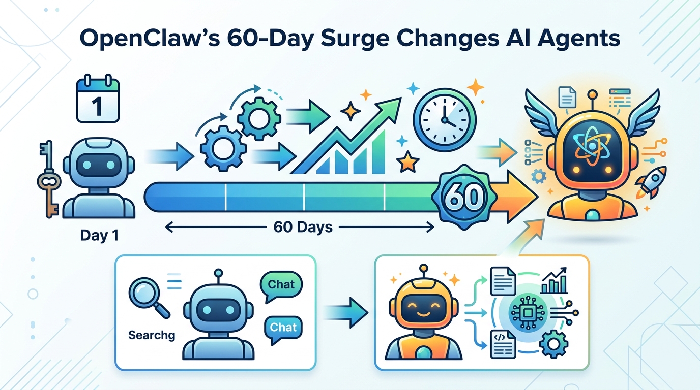 OpenClaw’s 60-Day Surge Changes AI Agents