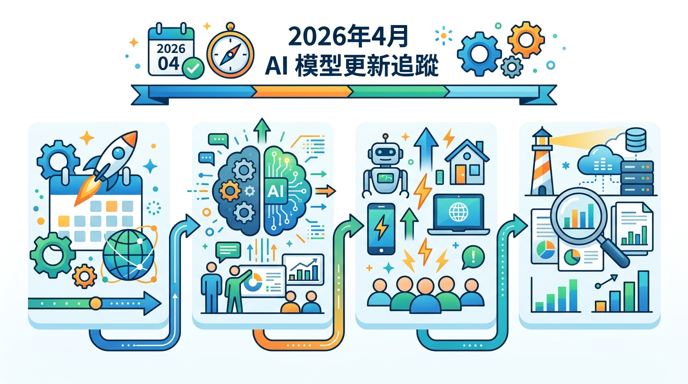 2026年4月 AI 模型更新追蹤