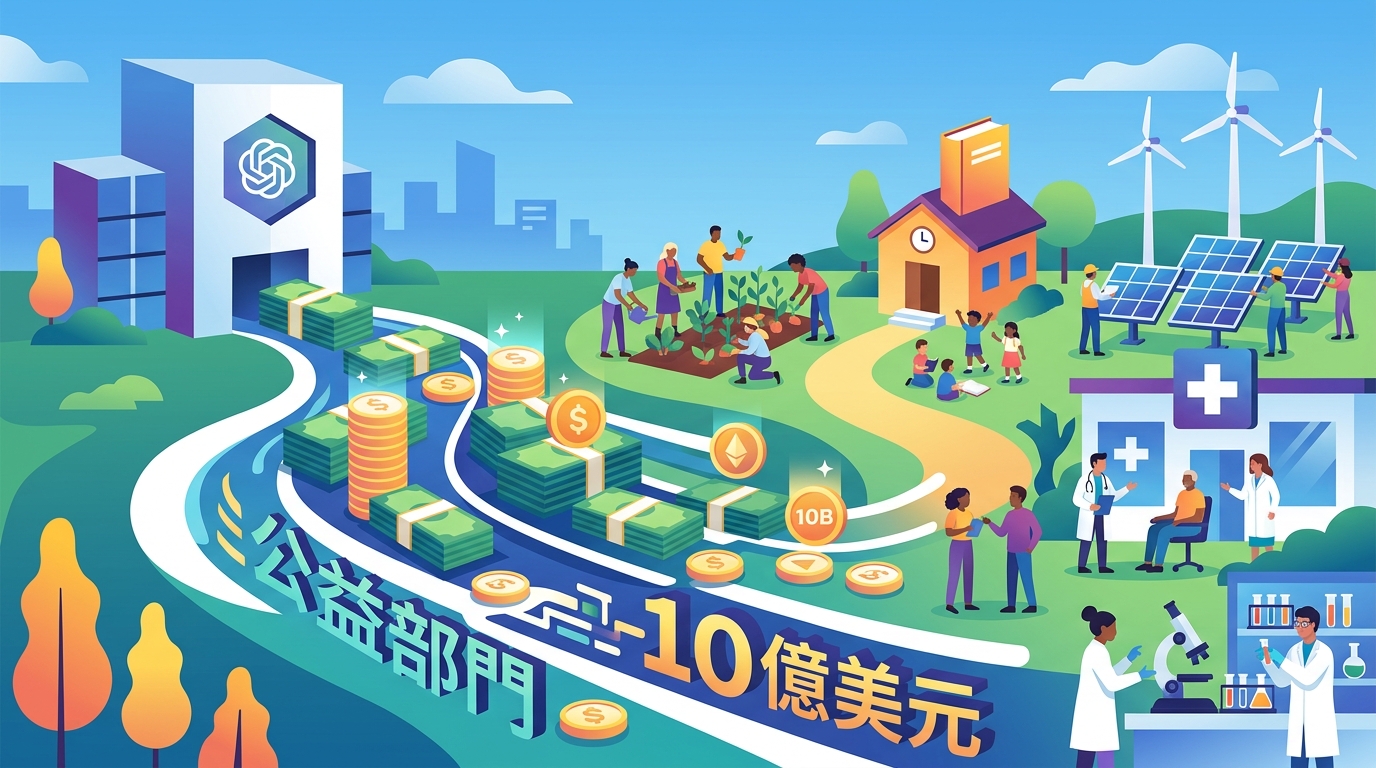 OpenAI 對公益部門砸 10 億美元