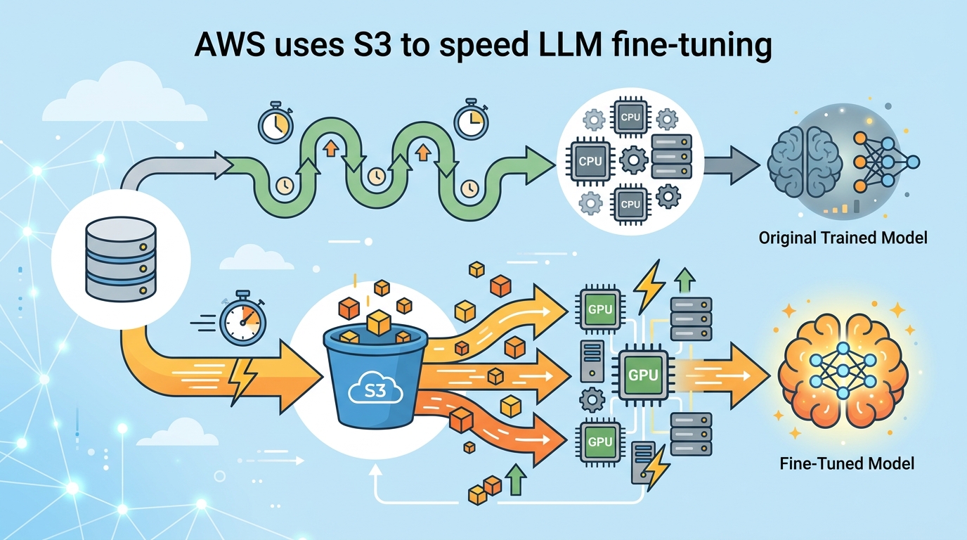 AWS uses S3 to speed LLM fine-tuning