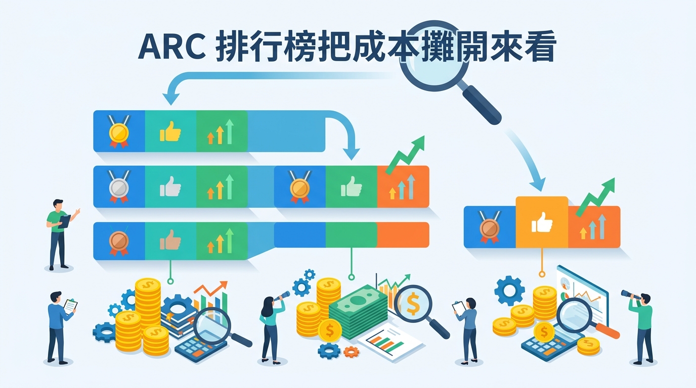 ARC 排行榜把成本攤開來看