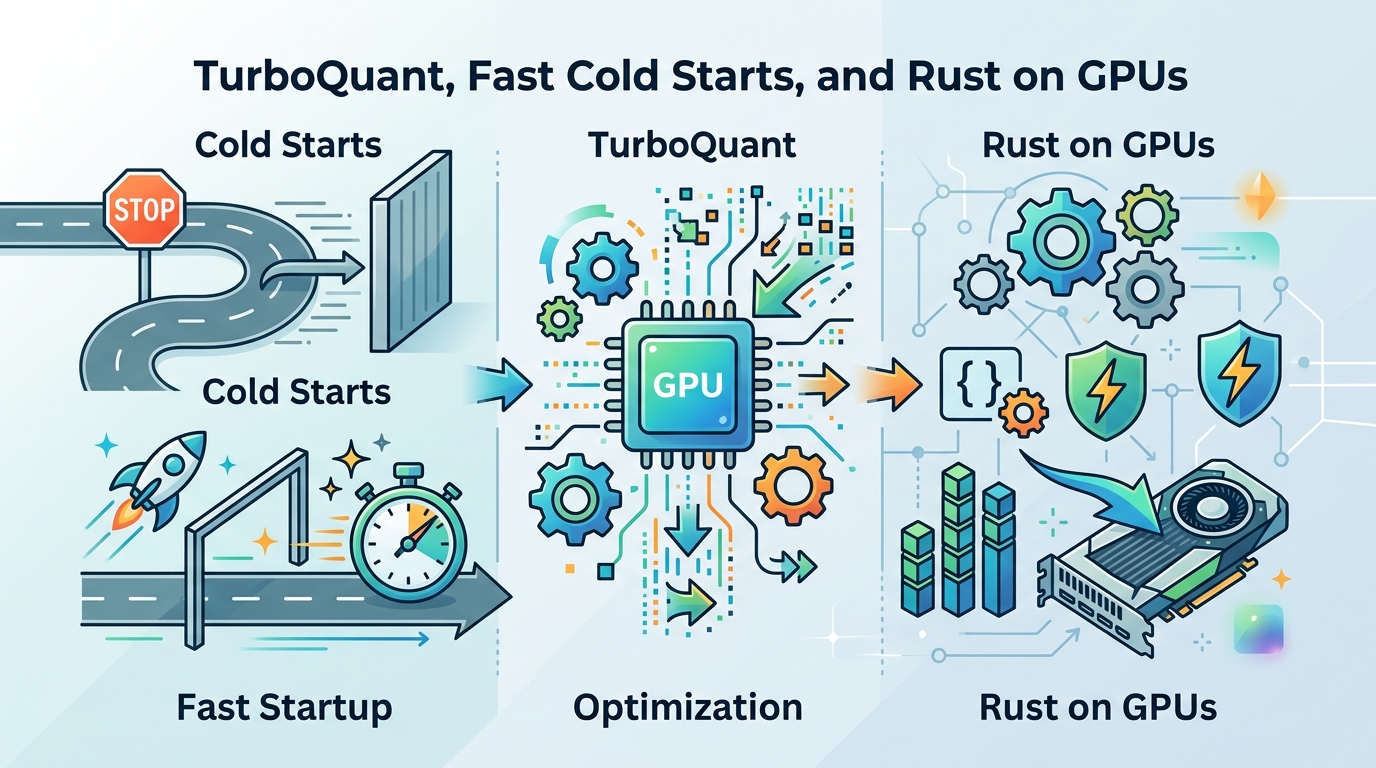 TurboQuant, Fast Cold Starts, and Rust on GPUs