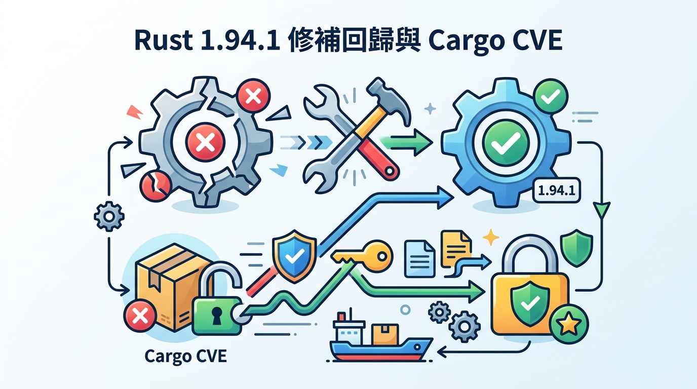Rust 1.94.1 修補回歸與 Cargo CVE