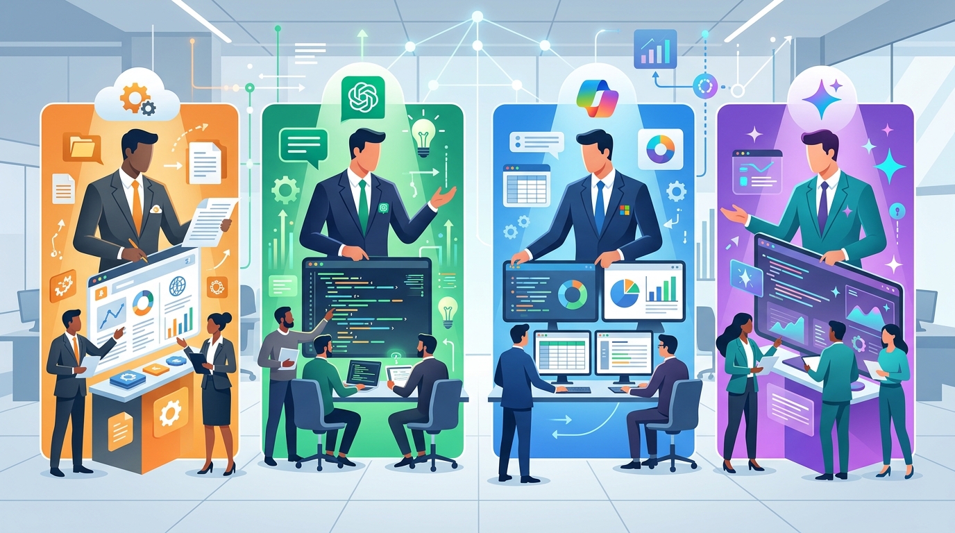 Claude vs ChatGPT vs Copilot vs Gemini for Enterprise