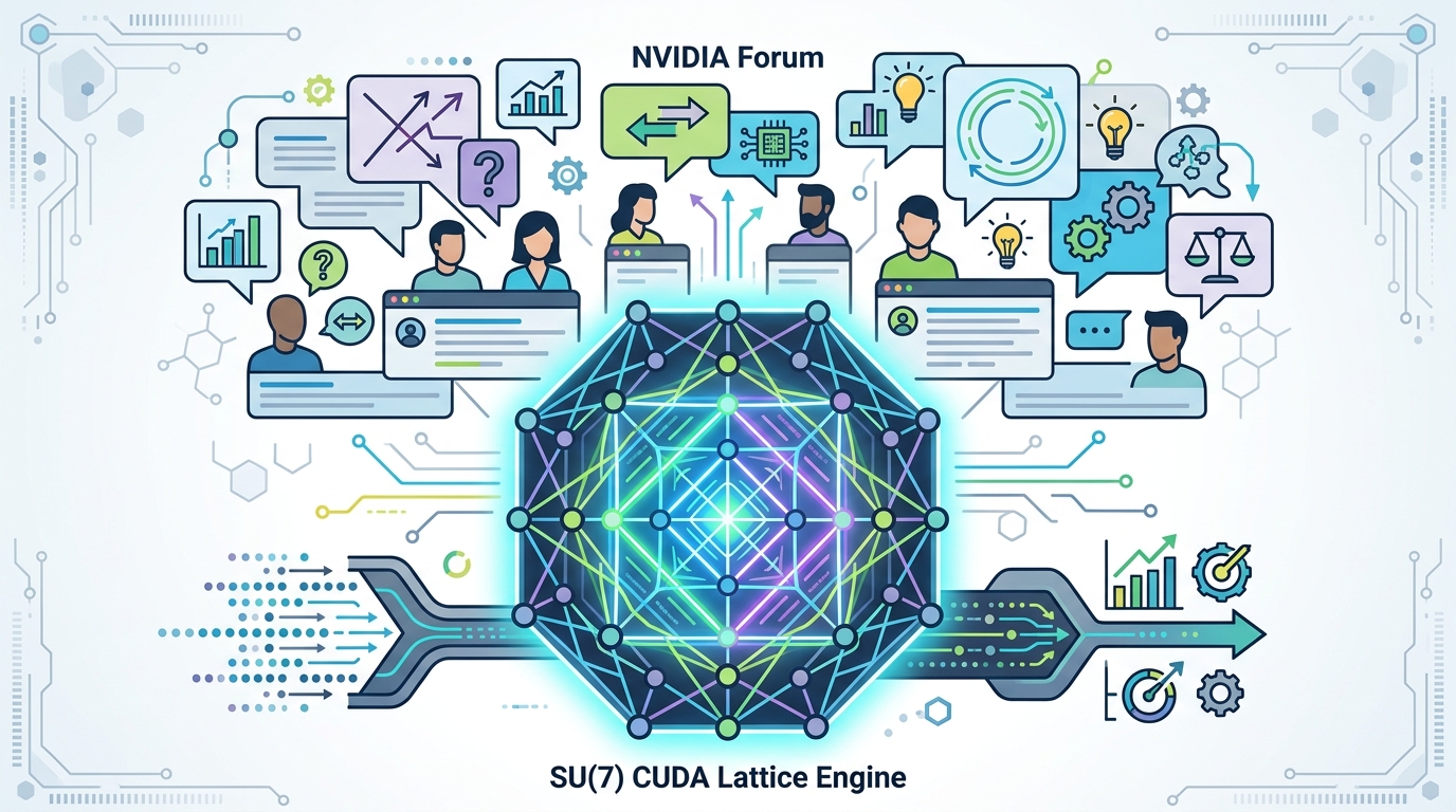 NVIDIA Forum Debates a SU(7) CUDA Lattice Engine