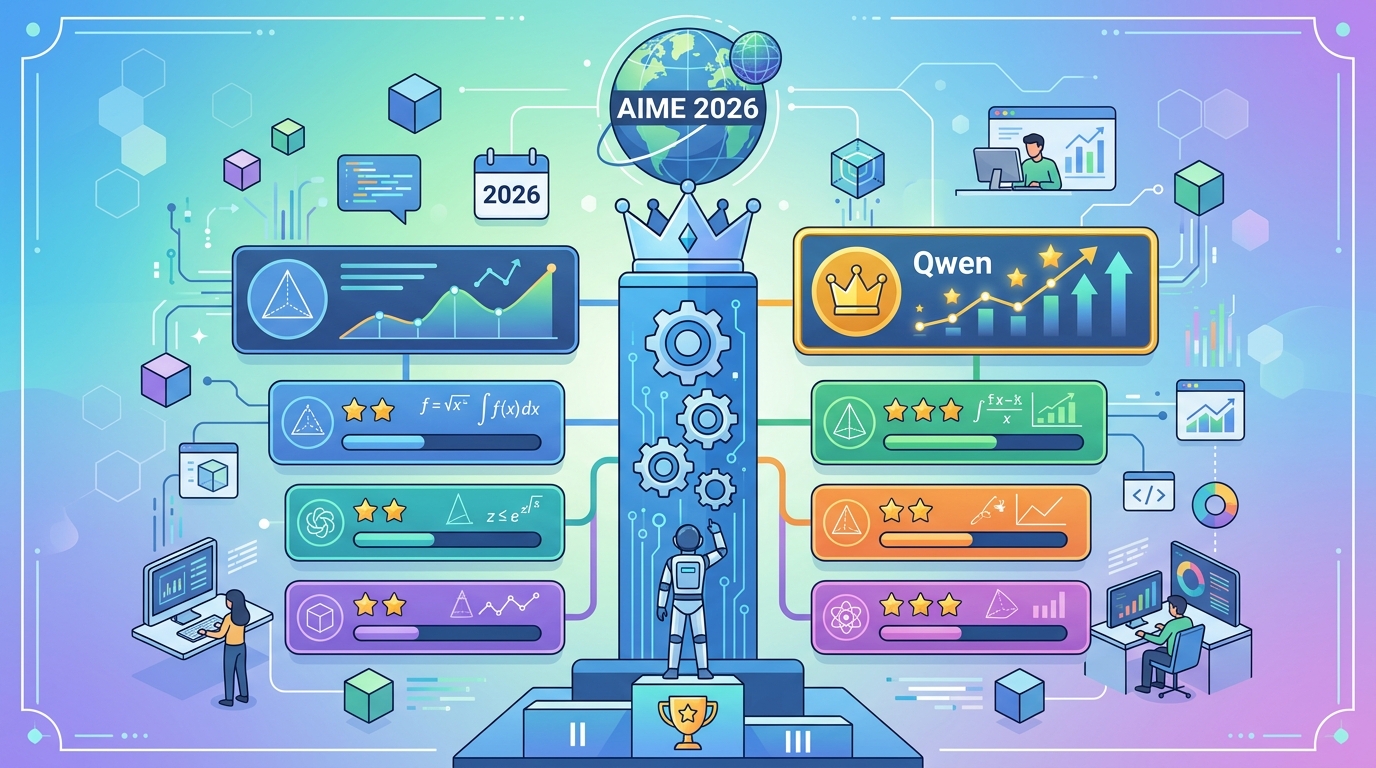 AIME 2026 leaderboard: Qwen leads math tests