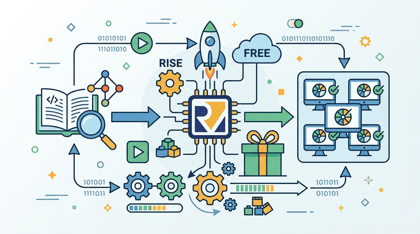 RISE 開放免費 RISC-V GitHub Runner