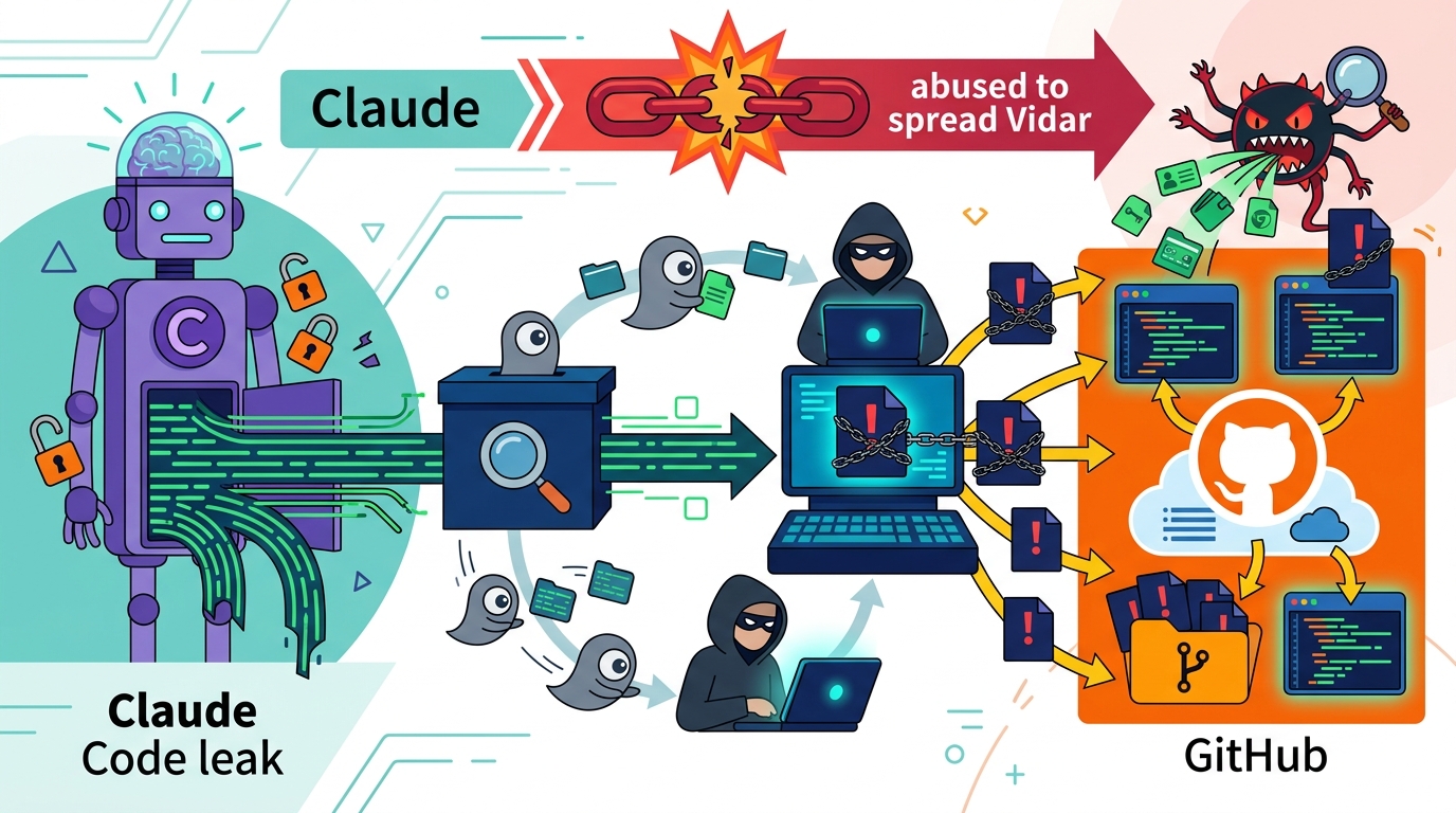 Claude Code leak abused to spread Vidar on GitHub