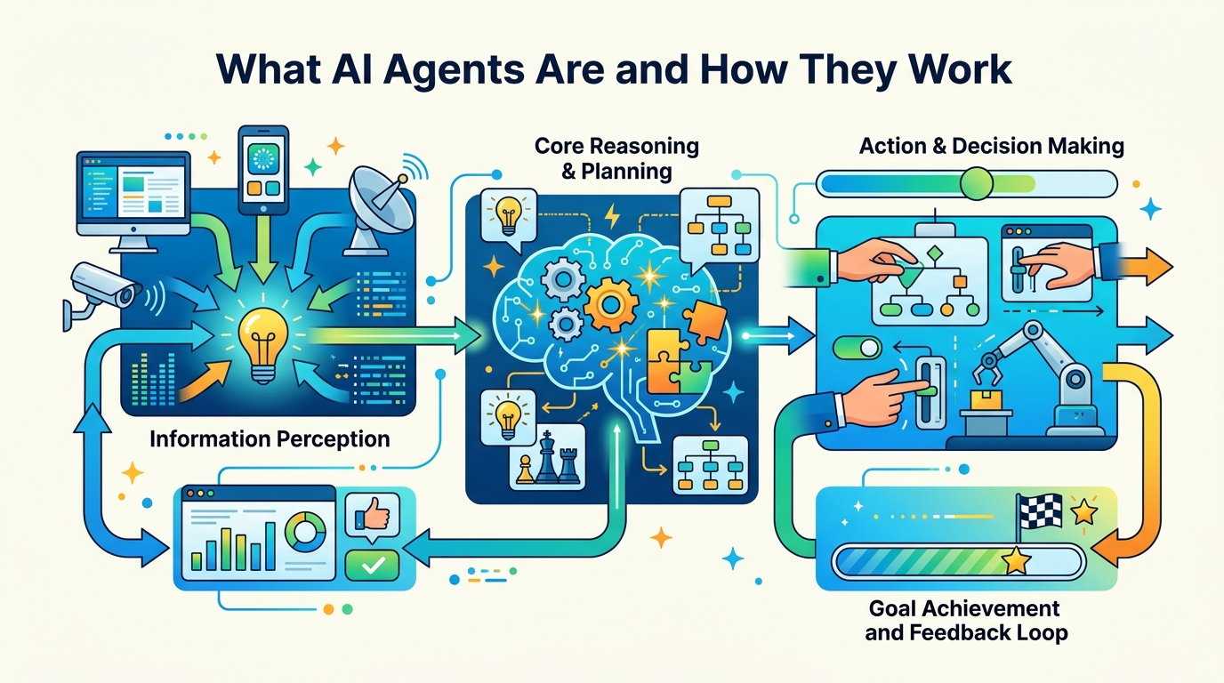 What AI Agents Are and How They Work