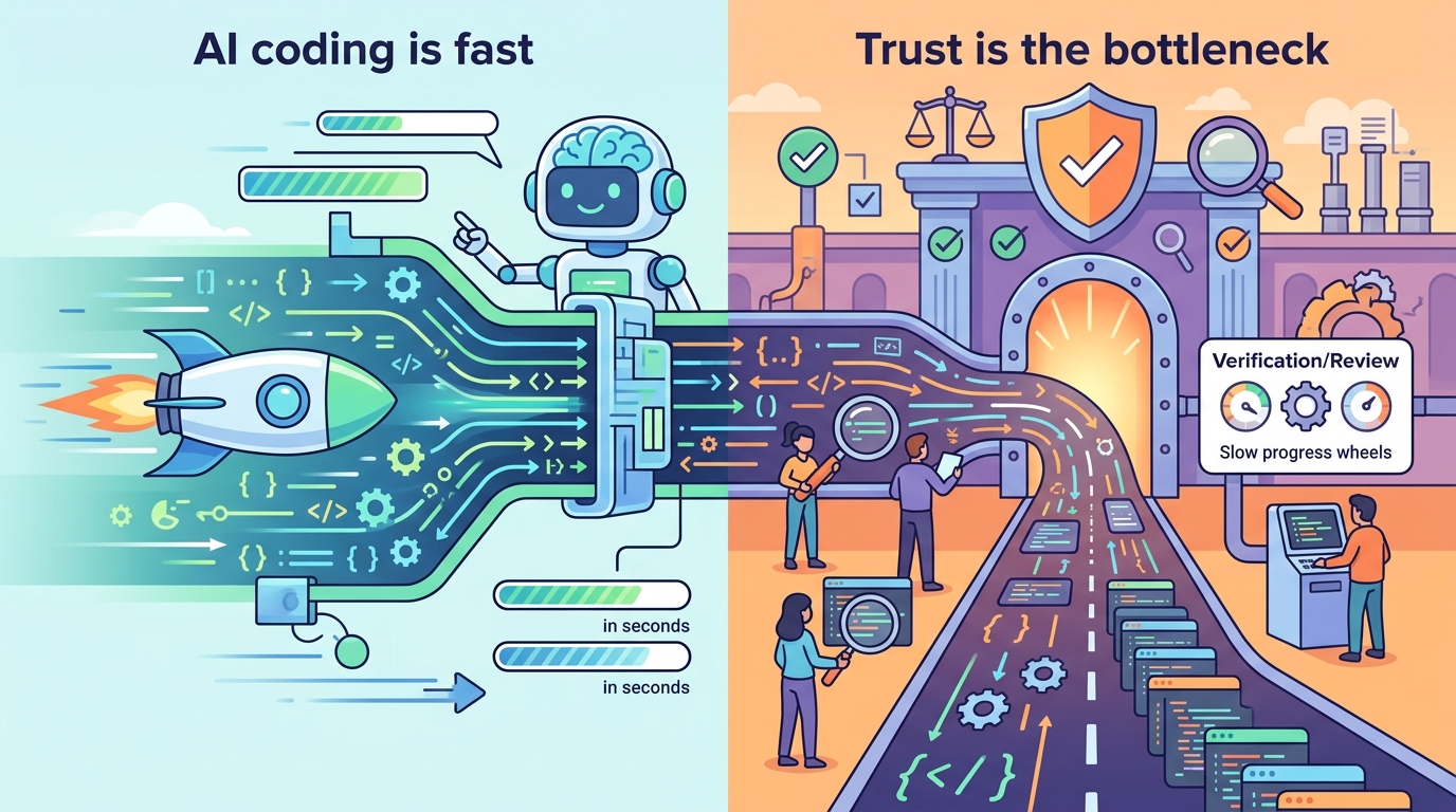 AI coding is fast. Trust is the bottleneck