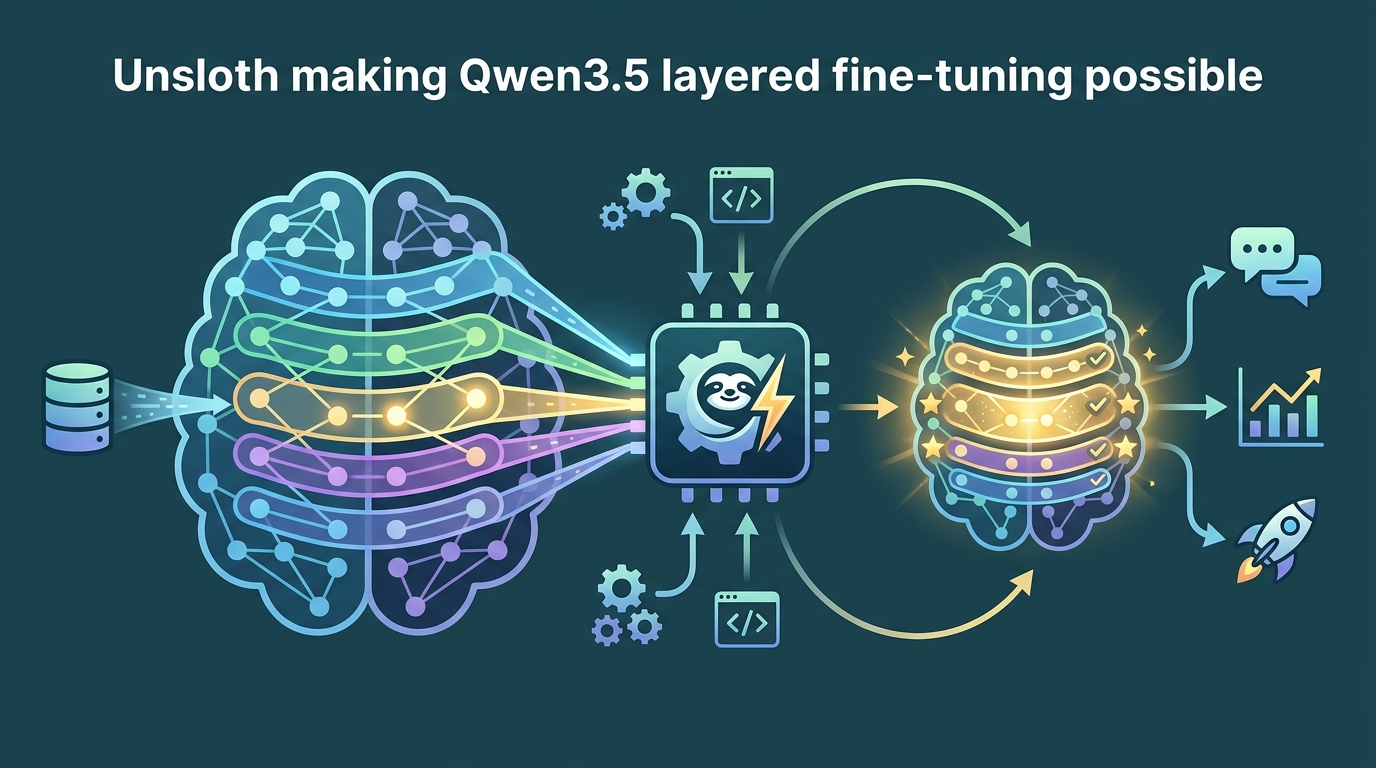 Unsloth 讓 Qwen3.5 可分層微調