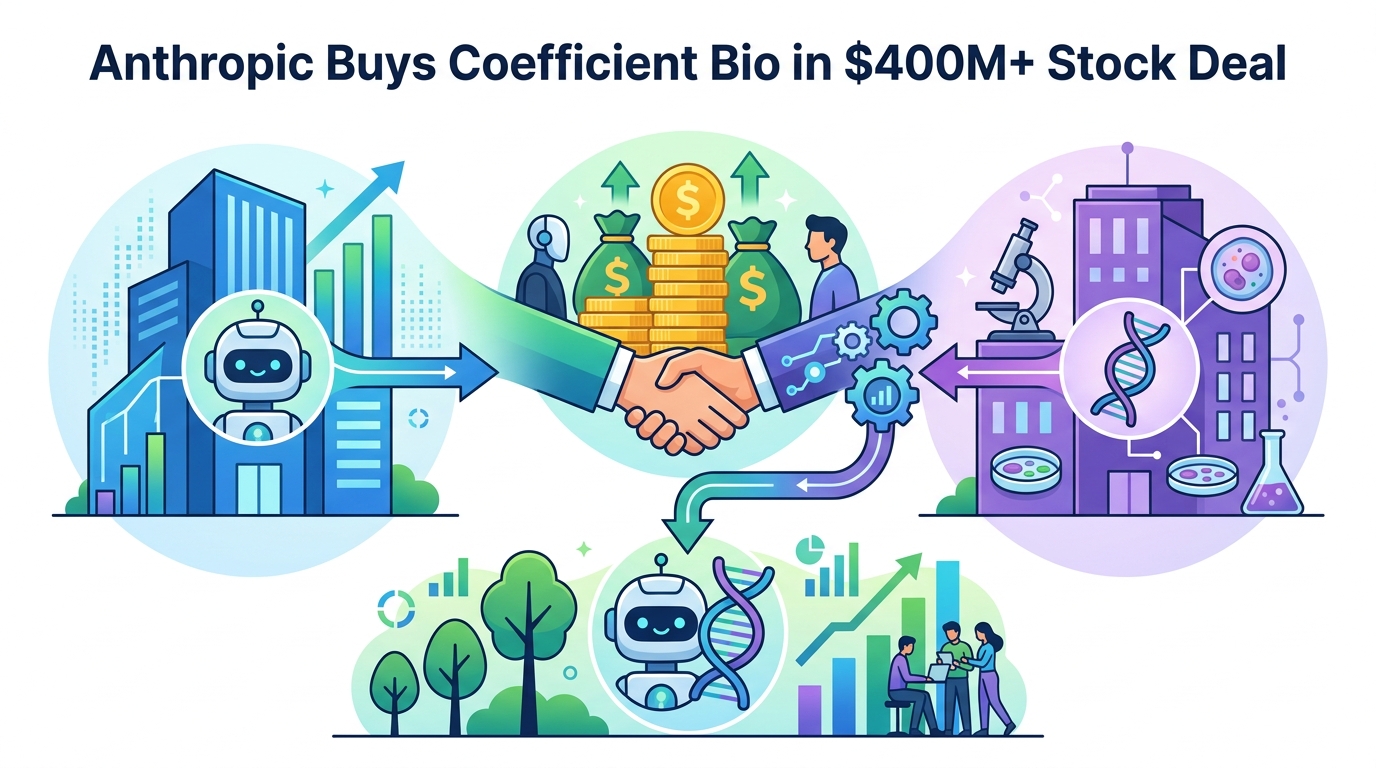 Anthropic Buys Coefficient Bio in $400M+ Stock Deal