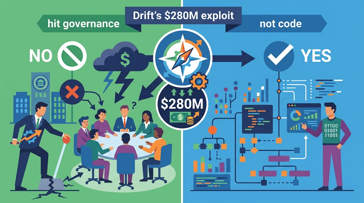 Drift’s $280M exploit hit governance, not code