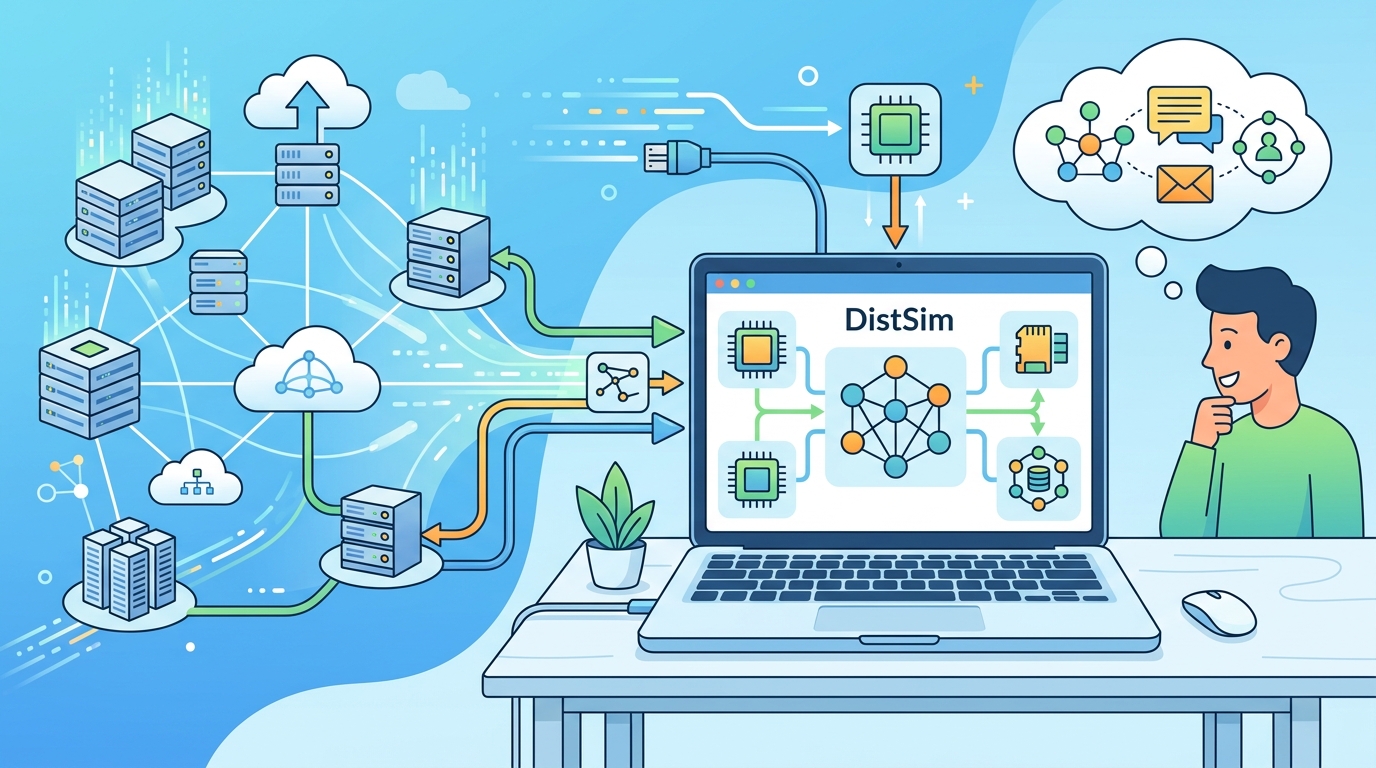 DistSim 把分散式系統搬進筆電
