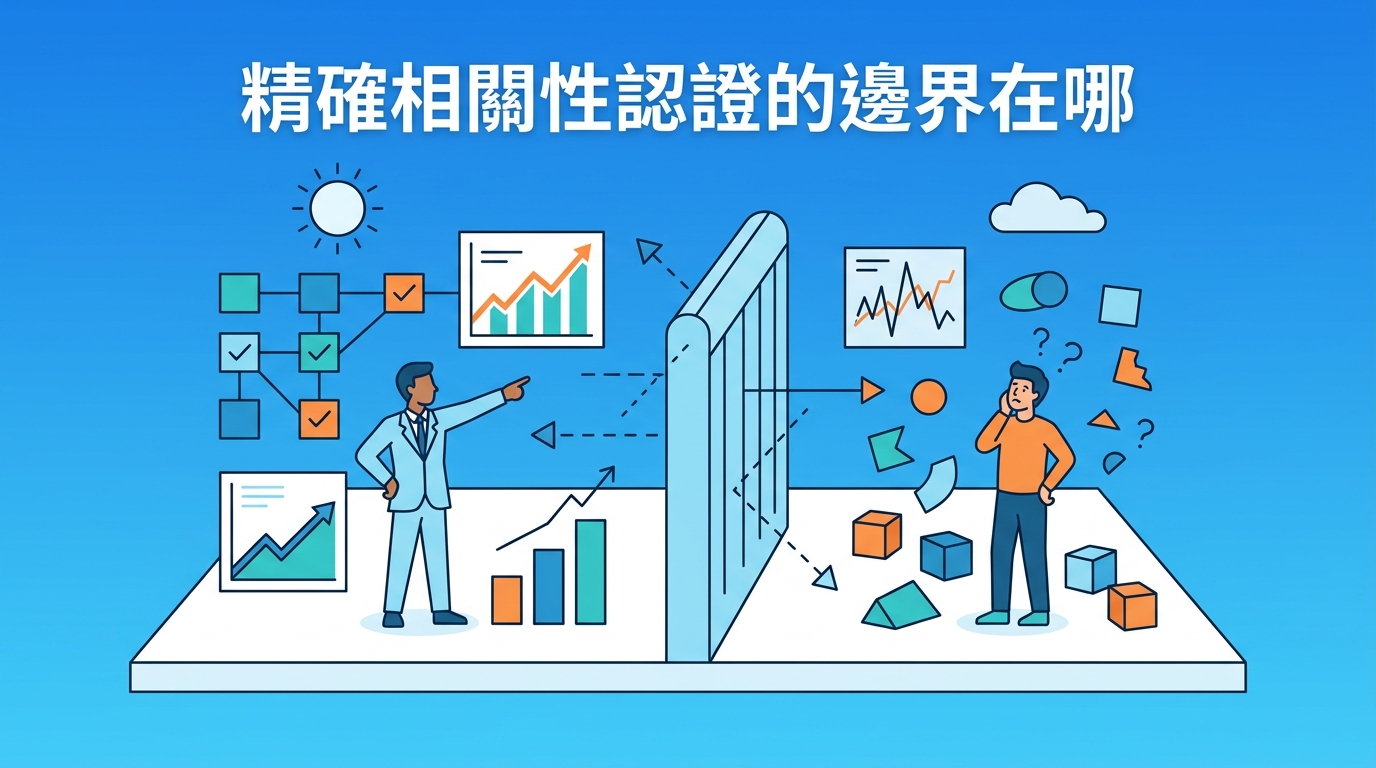 精確相關性認證的邊界在哪