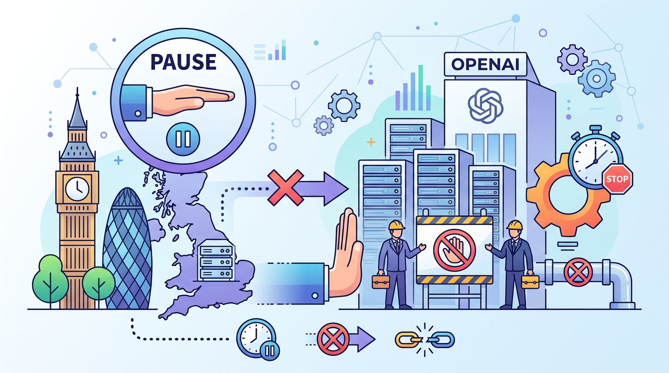 OpenAI 暫停英國資料中心計畫