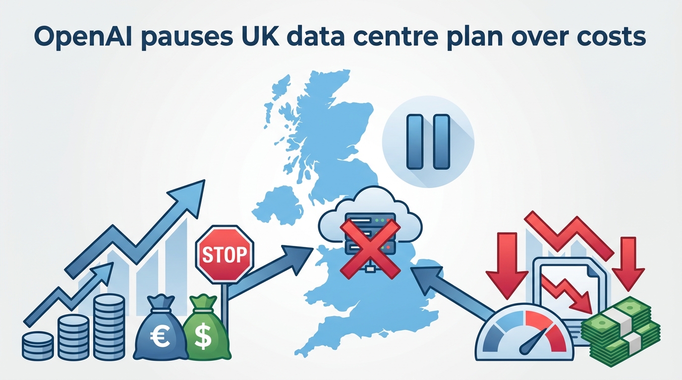 OpenAI pauses UK data centre plan over costs