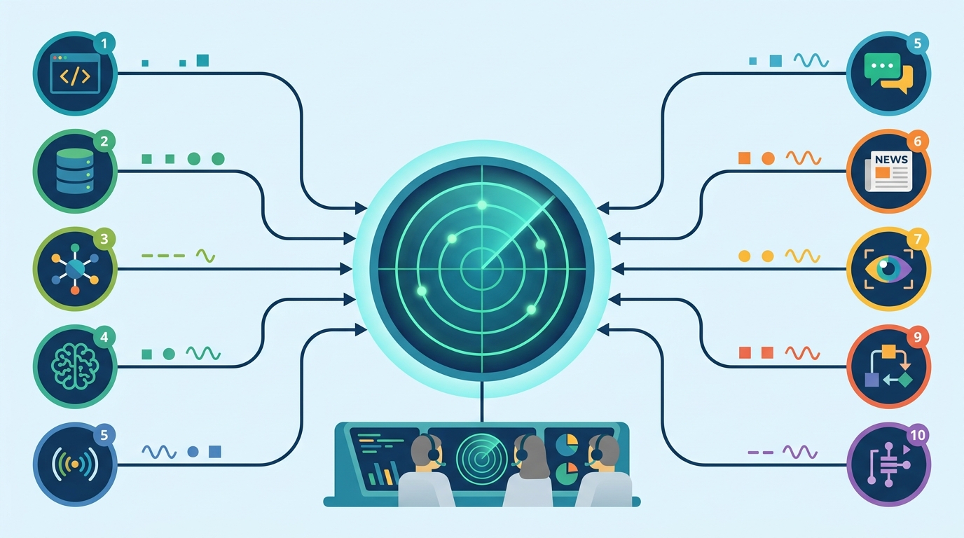 agents-radar tracks AI signals from 10 sources