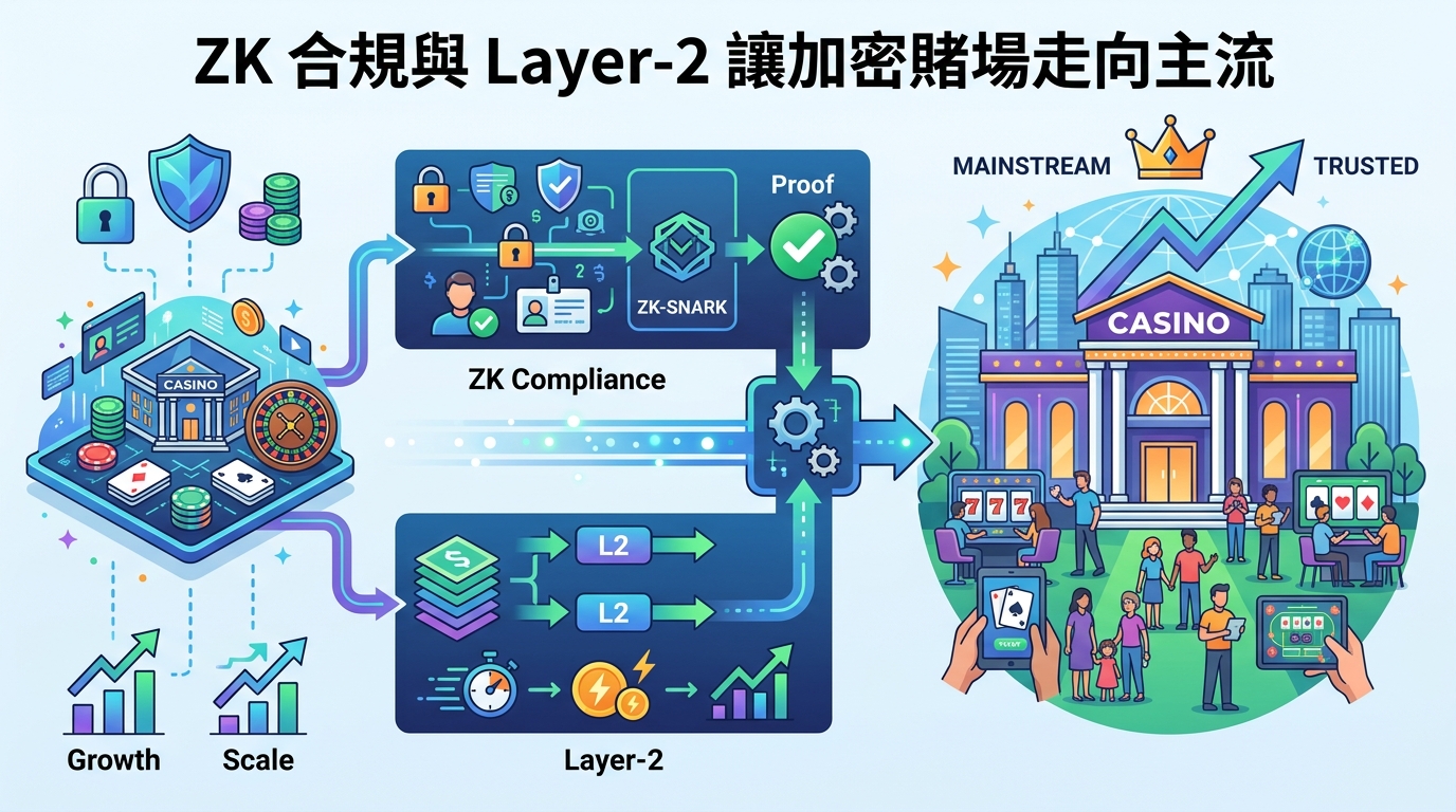 ZK 合規與 Layer-2 讓加密賭場走向主流
