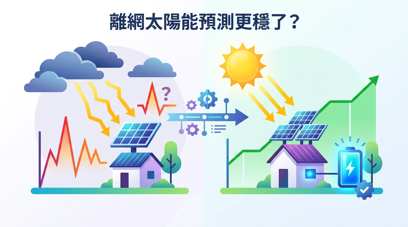 離網太陽能預測更穩了？