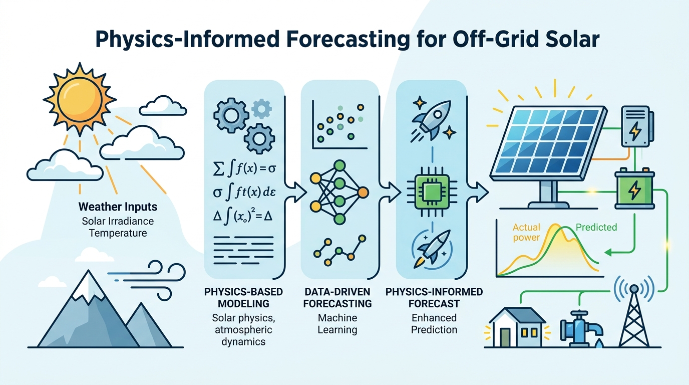 Physics-Informed Forecasting for Off-Grid Solar