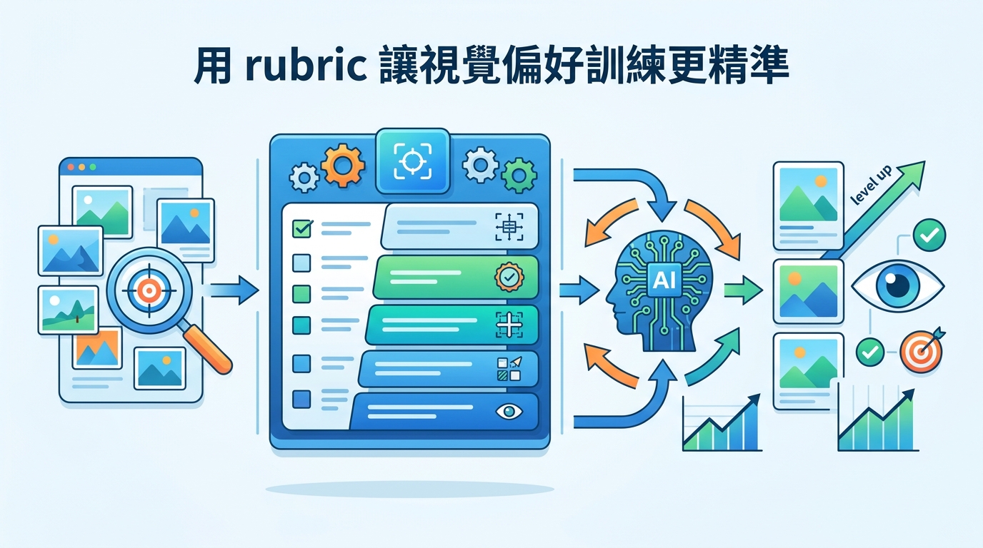 用 rubric 讓視覺偏好訓練更精準