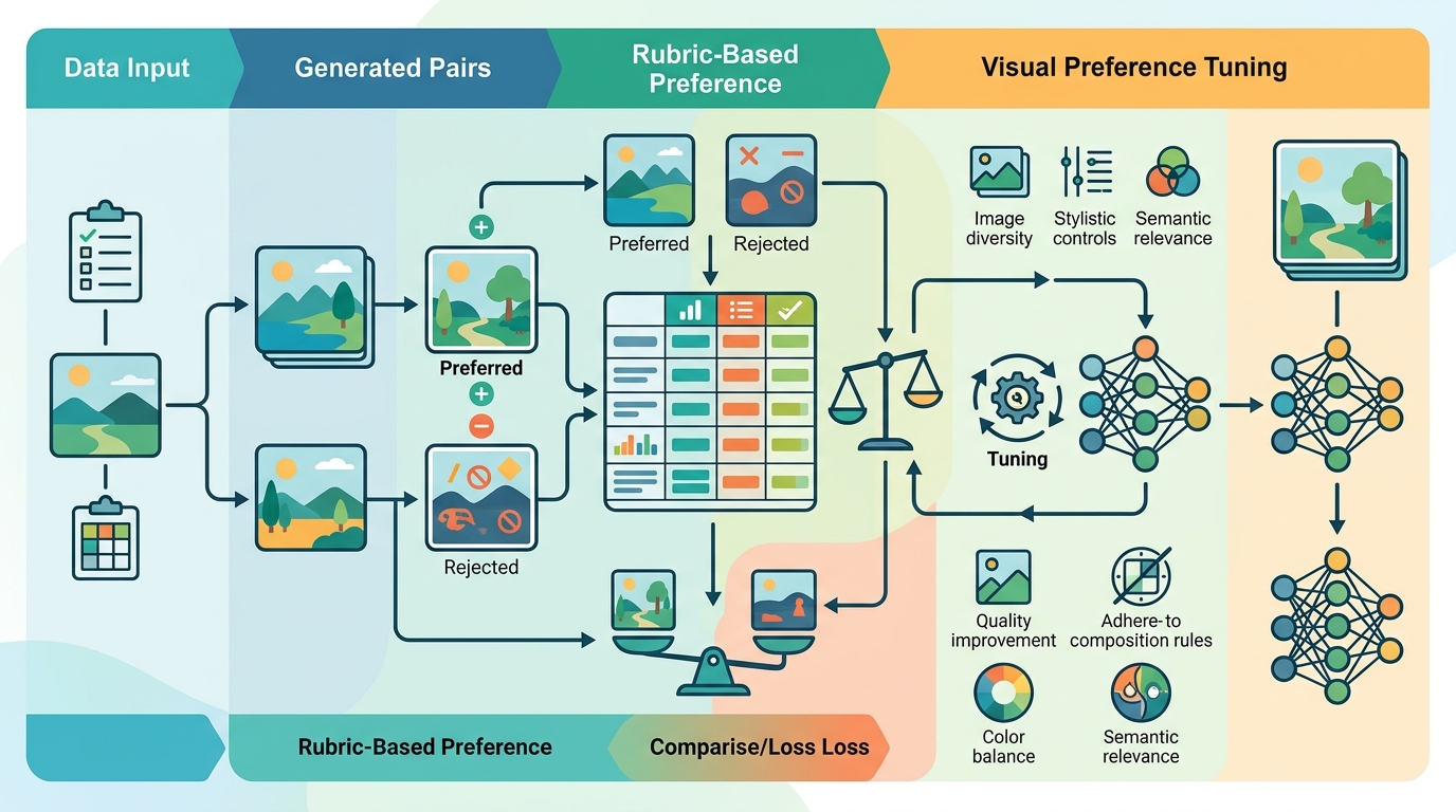 Rubric-Based DPO for Visual Preference Tuning