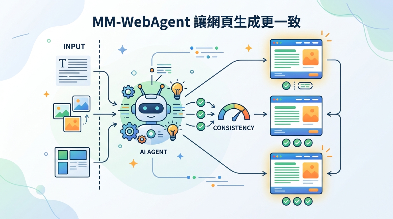 MM-WebAgent 讓網頁生成更一致