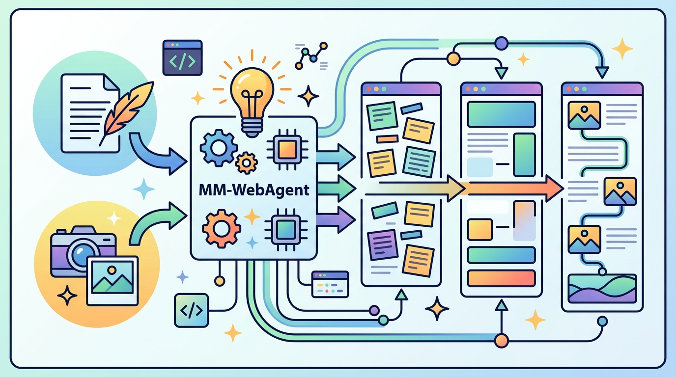 MM-WebAgent Makes Webpage Generation More Coherent