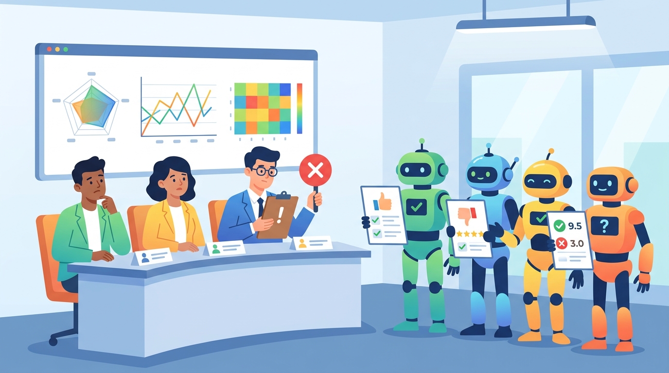 LLM 評審別只看平均分