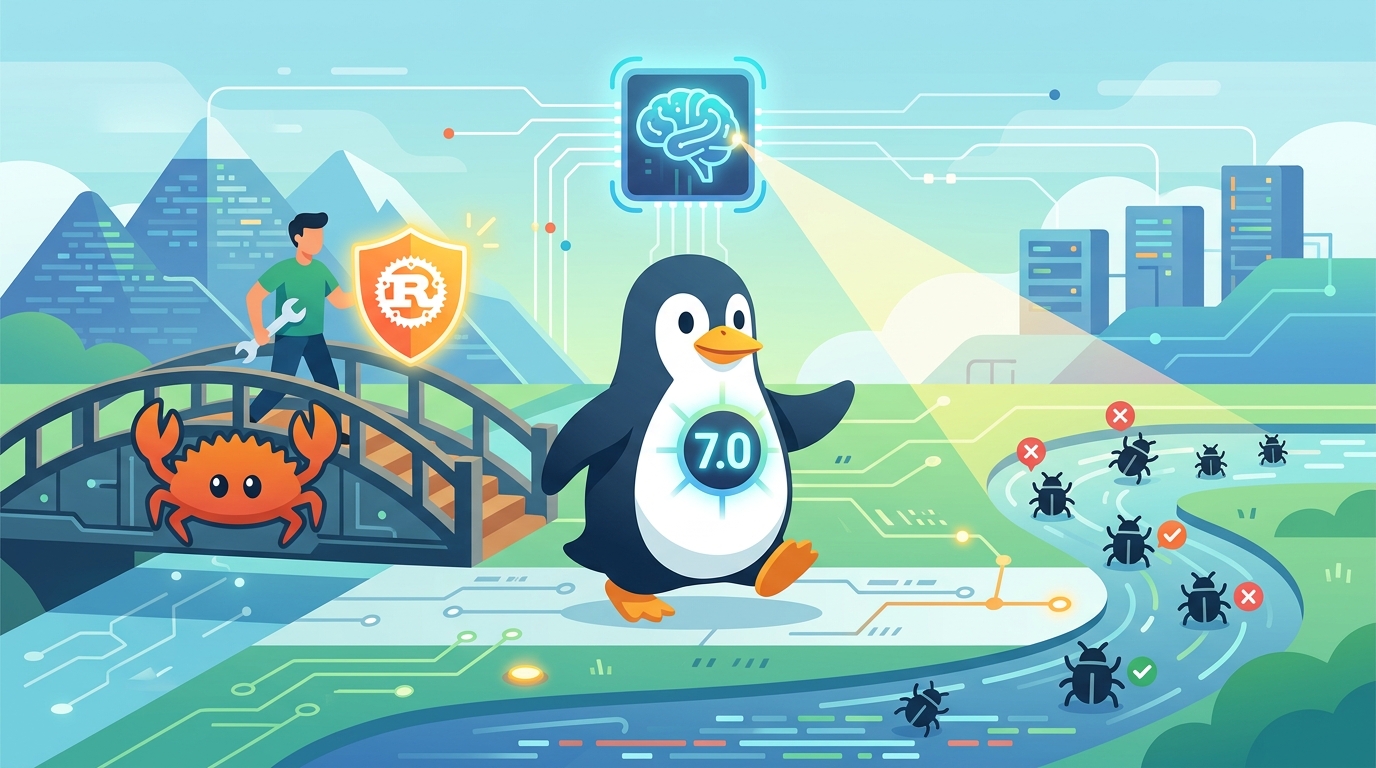Linux 7.0 上線：Rust 與 AI 找蟲