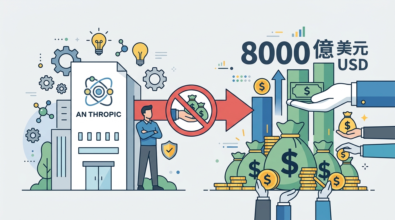 Anthropic 拒絕 8000 億美元投資