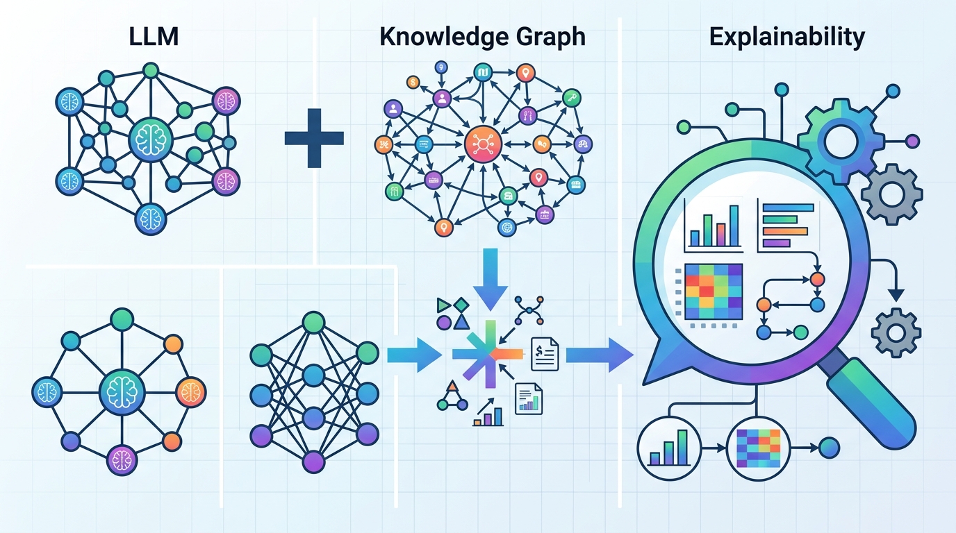 LLMs plus knowledge graphs for ML explainability
