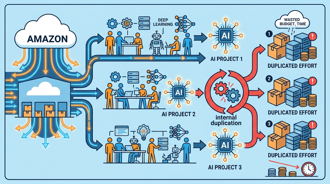 Amazon’s AI push is creating internal duplication