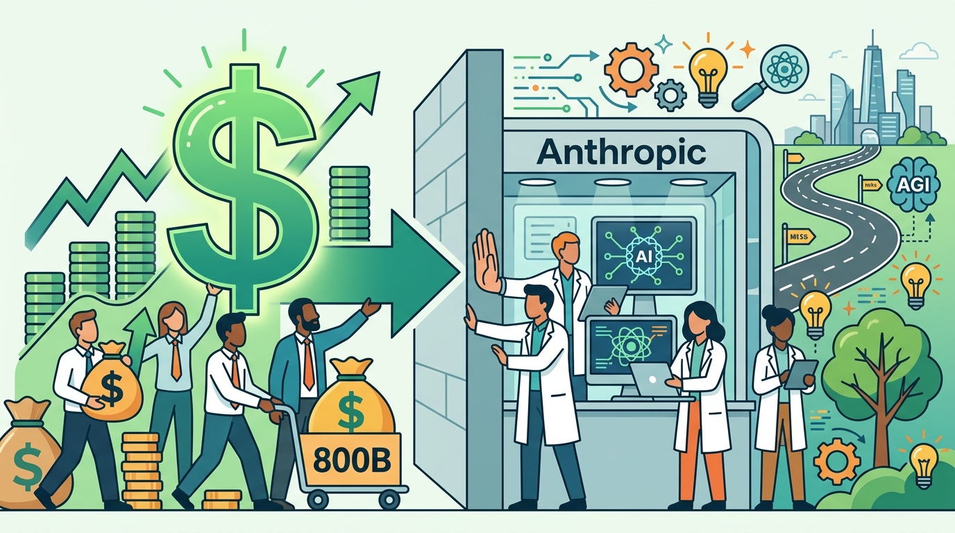 Anthropic 為什麼拒絕 800 億美元估值：投資人捧錢上門，公司卻先按兵不動