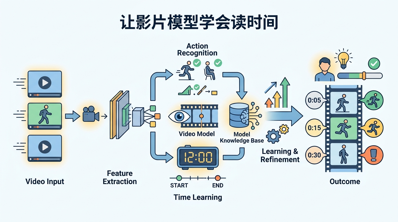 讓影片模型學會讀時間