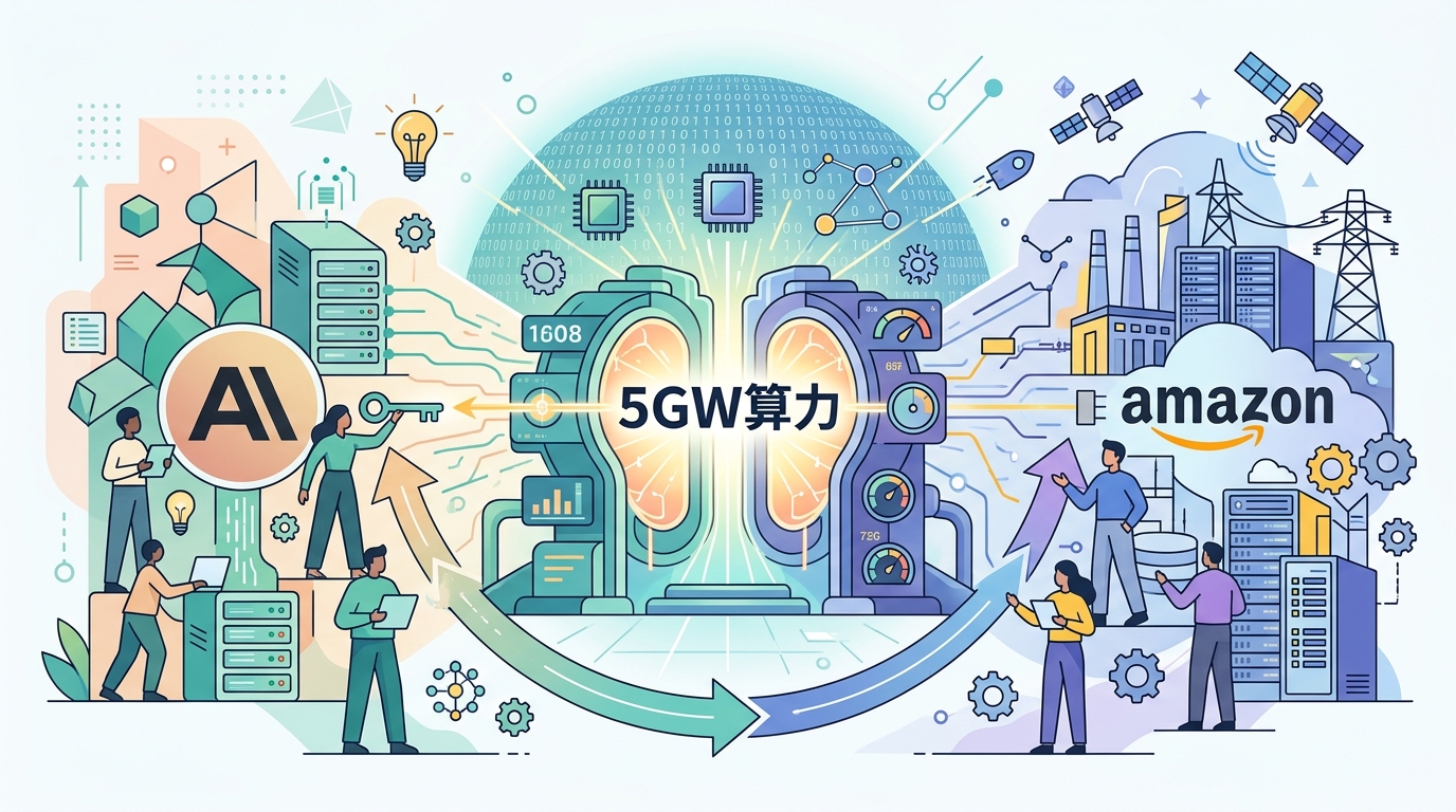 Anthropic 與 Amazon 鎖定 5GW 算力
