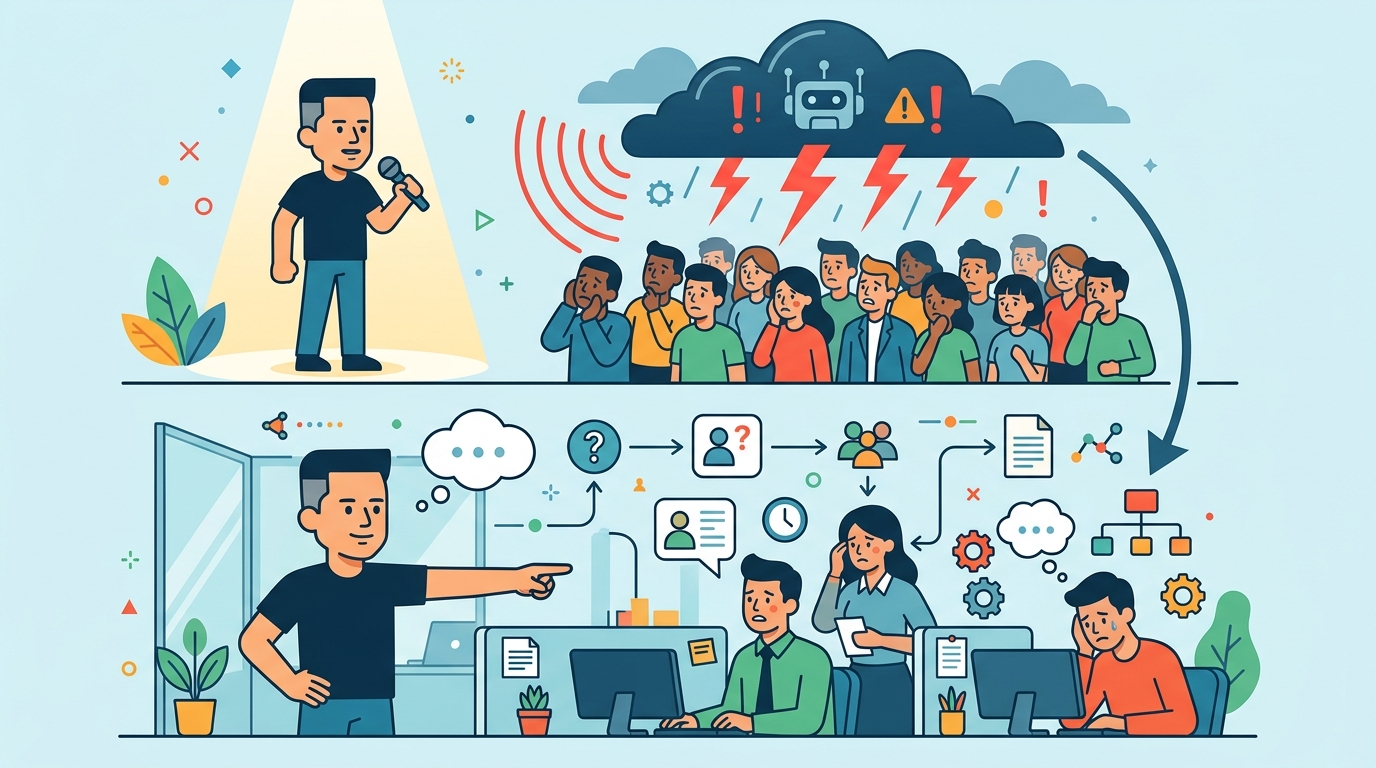 黃仁勳的 AI 警告，其實在講同事