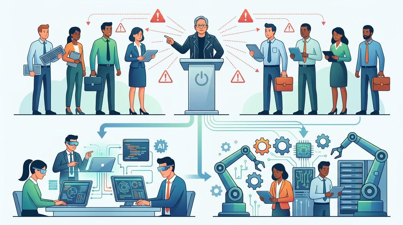 Jensen Huang’s AI warning is really about coworkers