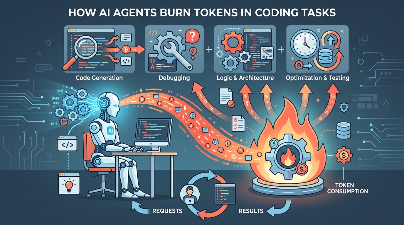 How AI Agents Burn Tokens in Coding Tasks