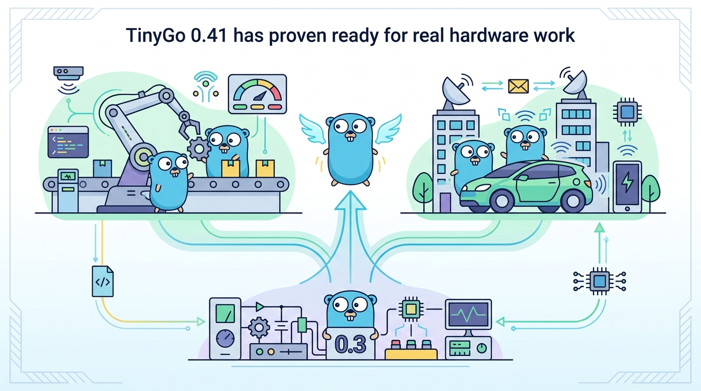 為什麼 TinyGo 0.41 證明 TinyGo 已經能做真實硬體工作