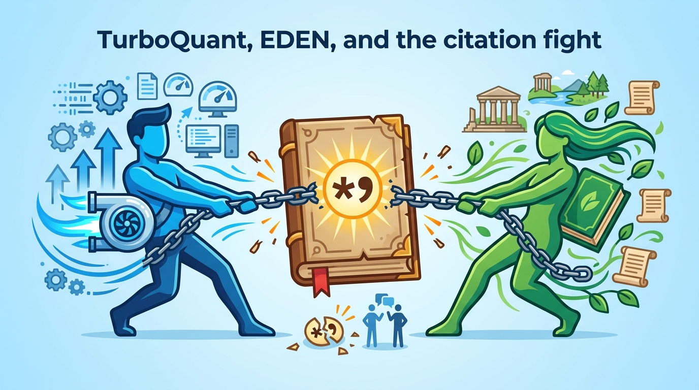 TurboQuant, EDEN, and the citation fight