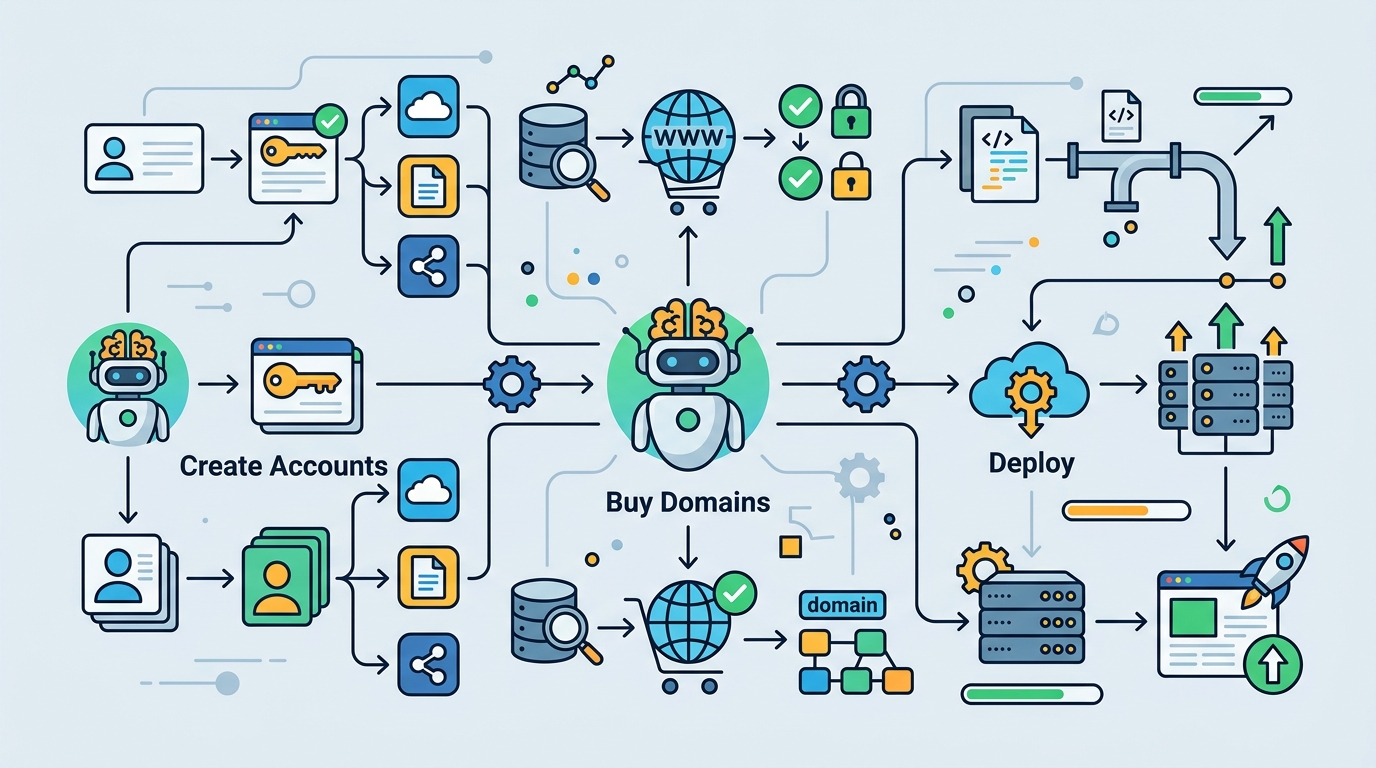 Why agents should be able to create accounts, buy domains, and deploy