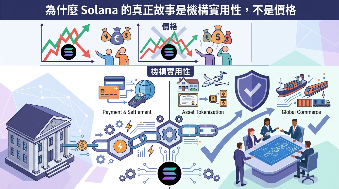 為什麼 Solana 的真正故事是機構實用性，不是價格
